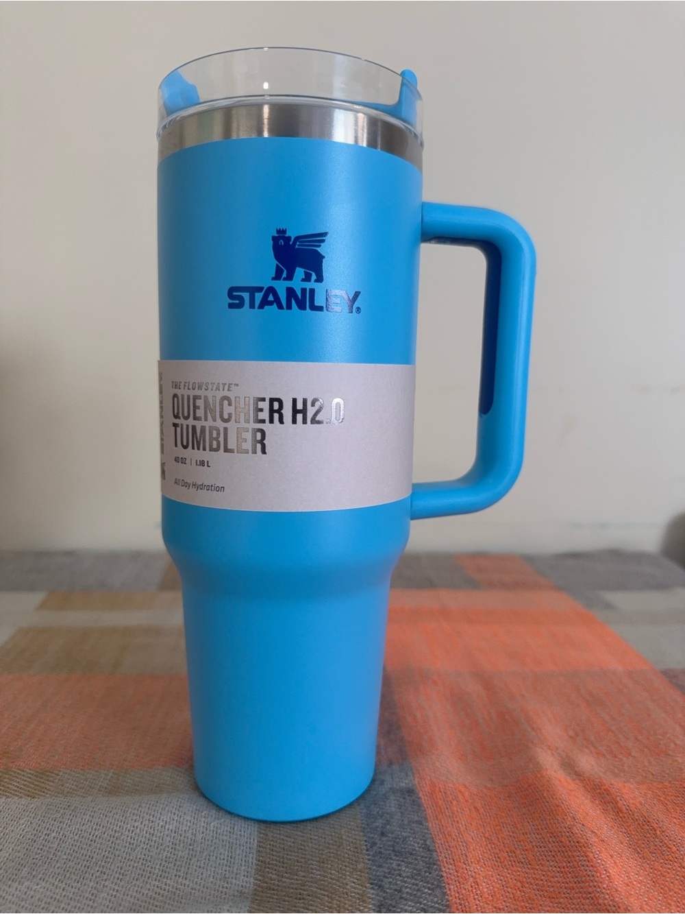 Stanley Bright Blue Insulated Travel Mug with Handle